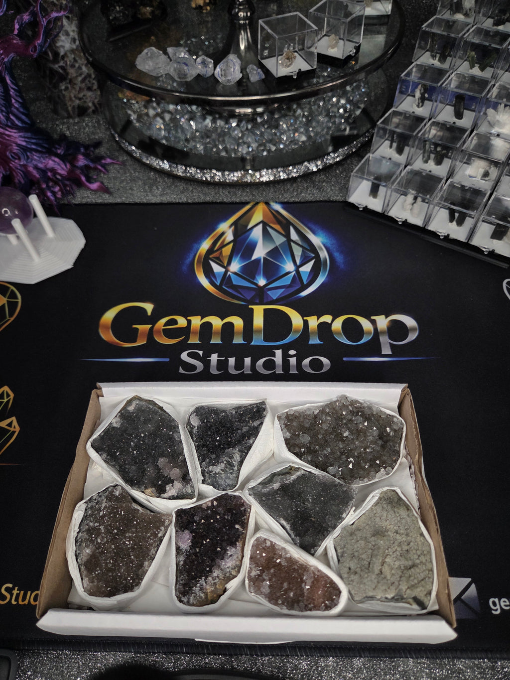 Brazil Druzy Quartz Bundle #2 — Smoky Earth Collection