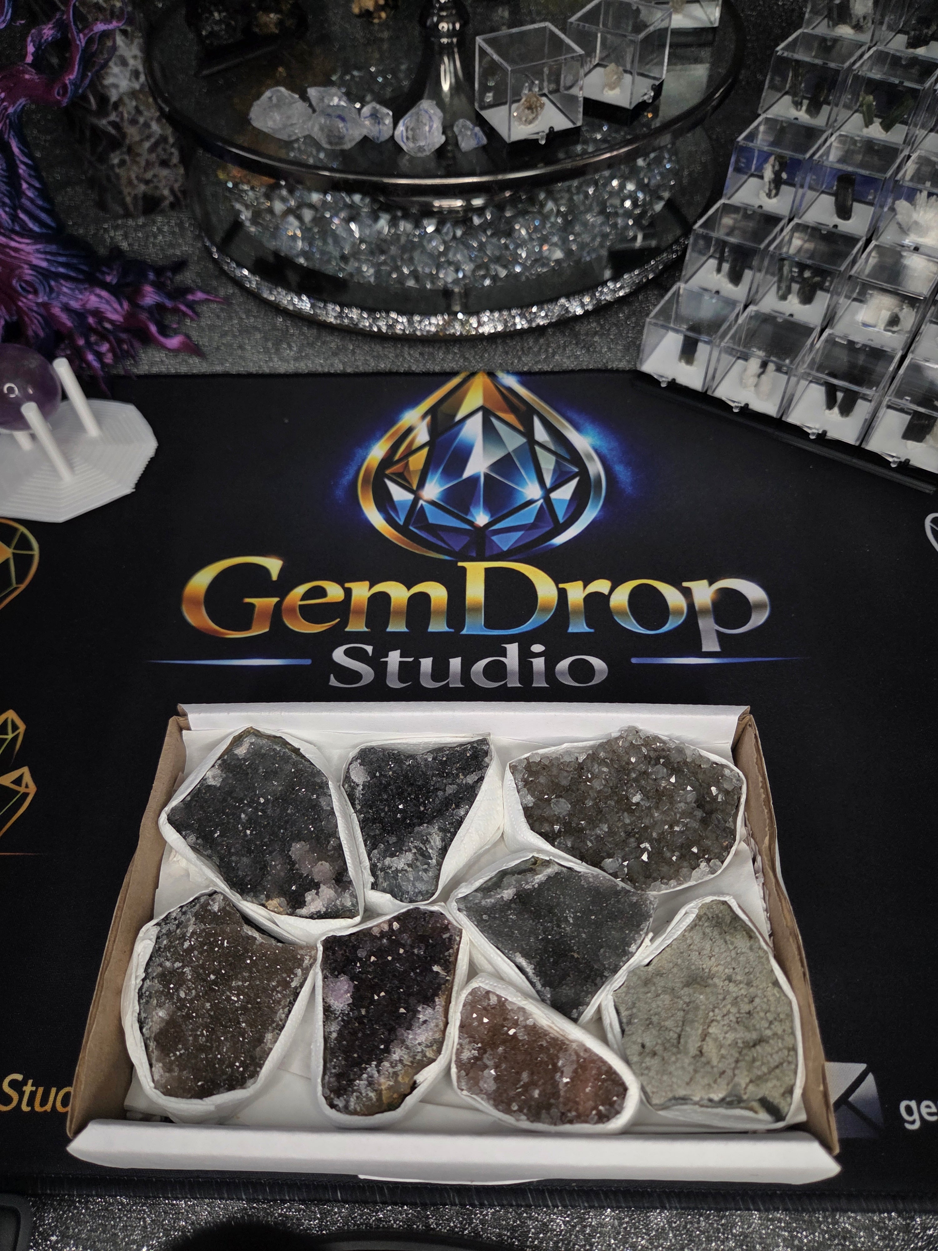 Brazil Druzy Quartz Bundle #2 — Smoky Earth Collection