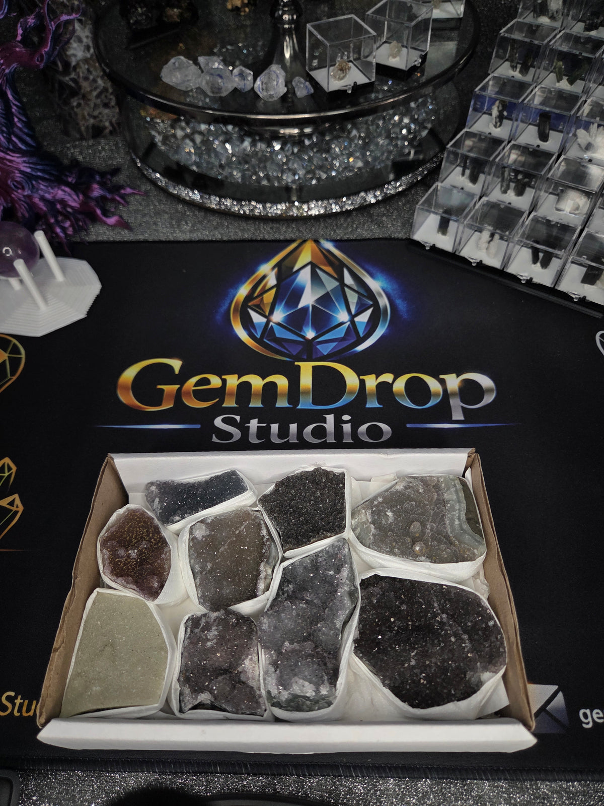 Brazil Druzy Quartz Bundle #5 — Earth & Smoke Collection