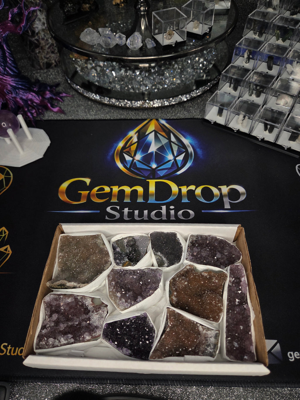 Brazil Druzy Quartz Bundle #7 — Mocha Amethyst Collection