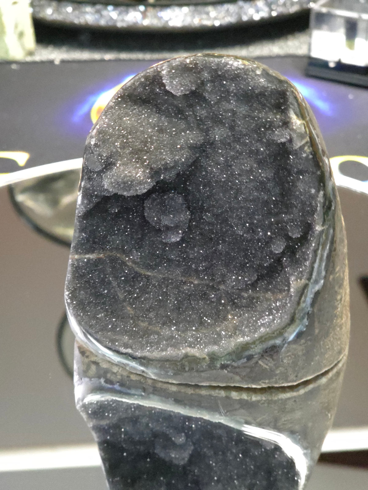 Uruguay Dark Rainbow Amethyst Mini Cathedral #11