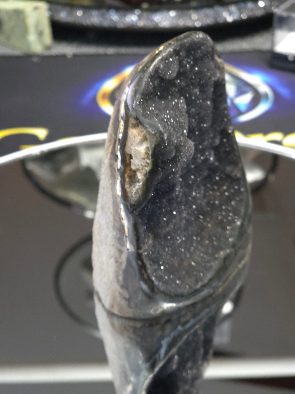 Uruguay Dark Rainbow Amethyst Mini Cathedral #11