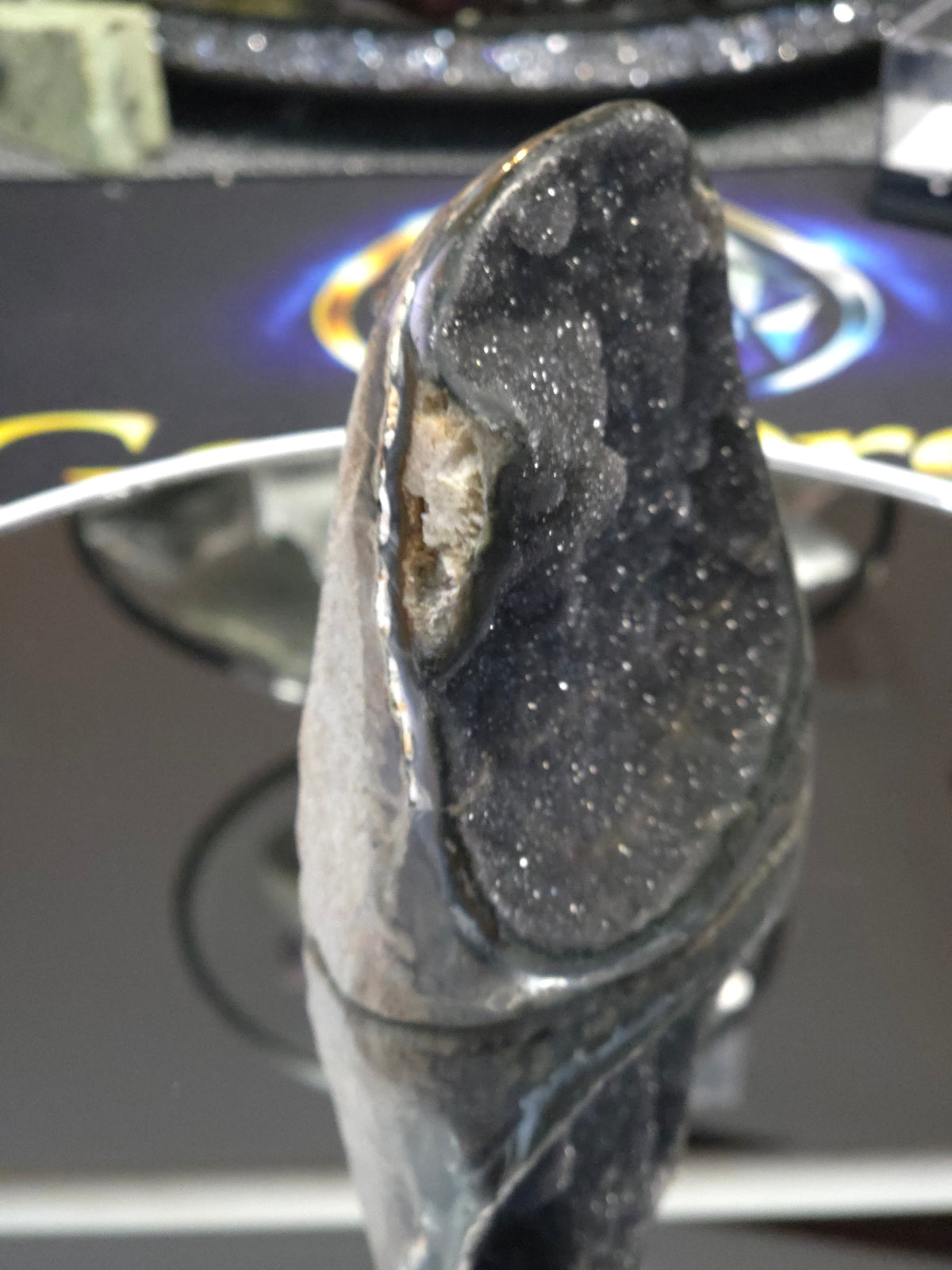 Uruguay Dark Rainbow Amethyst Mini Cathedral #11