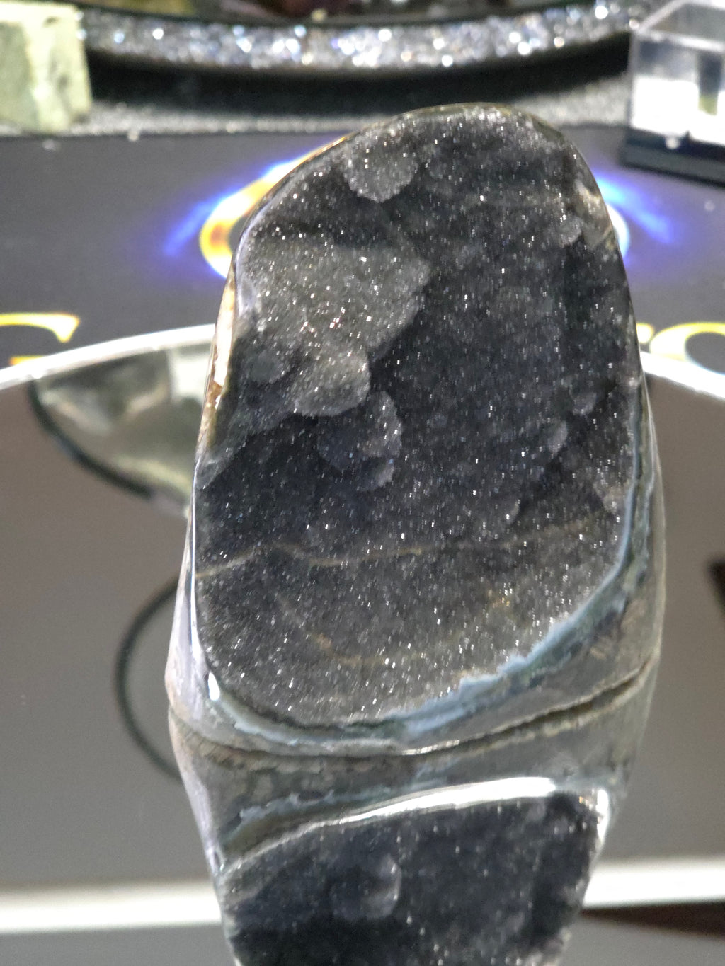 Uruguay Dark Rainbow Amethyst Mini Cathedral #11