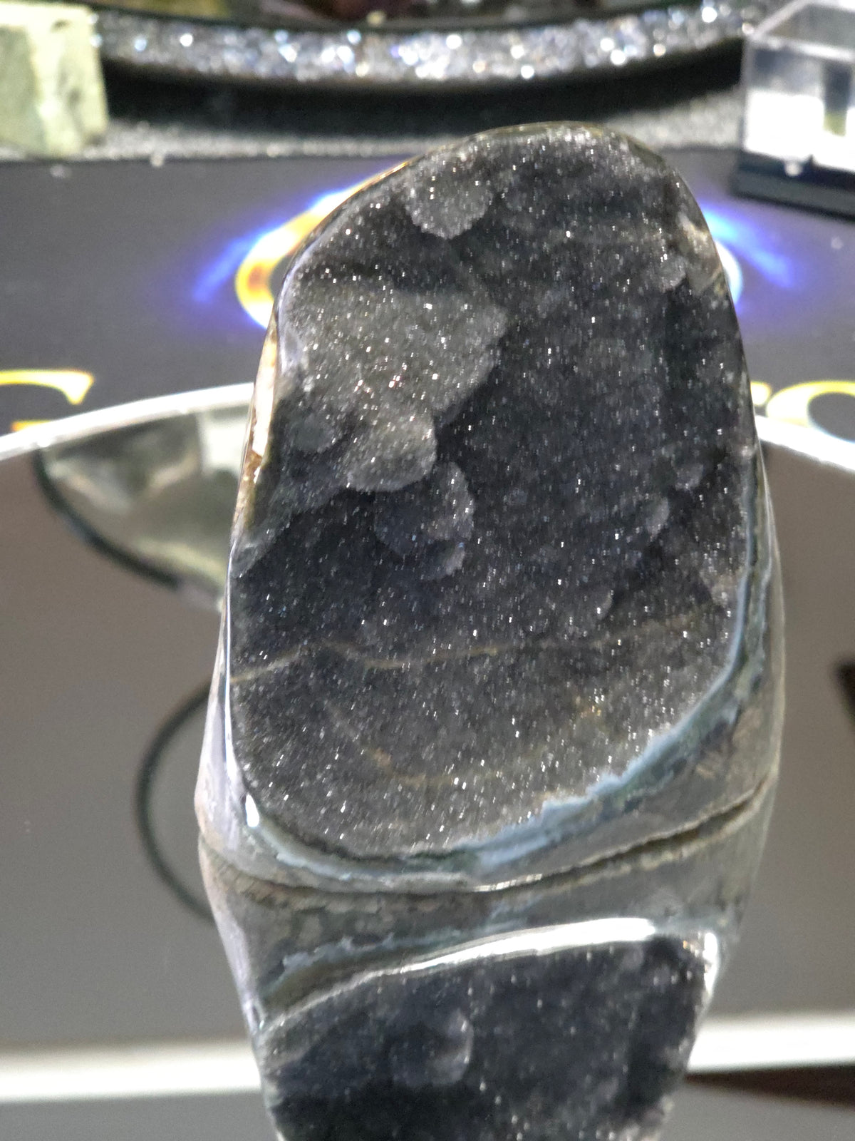 Uruguay Dark Rainbow Amethyst Mini Cathedral #11