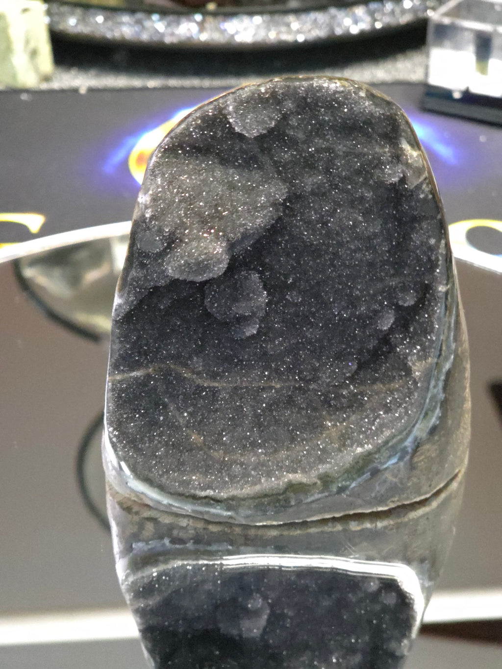 Uruguay Dark Rainbow Amethyst Mini Cathedral #11