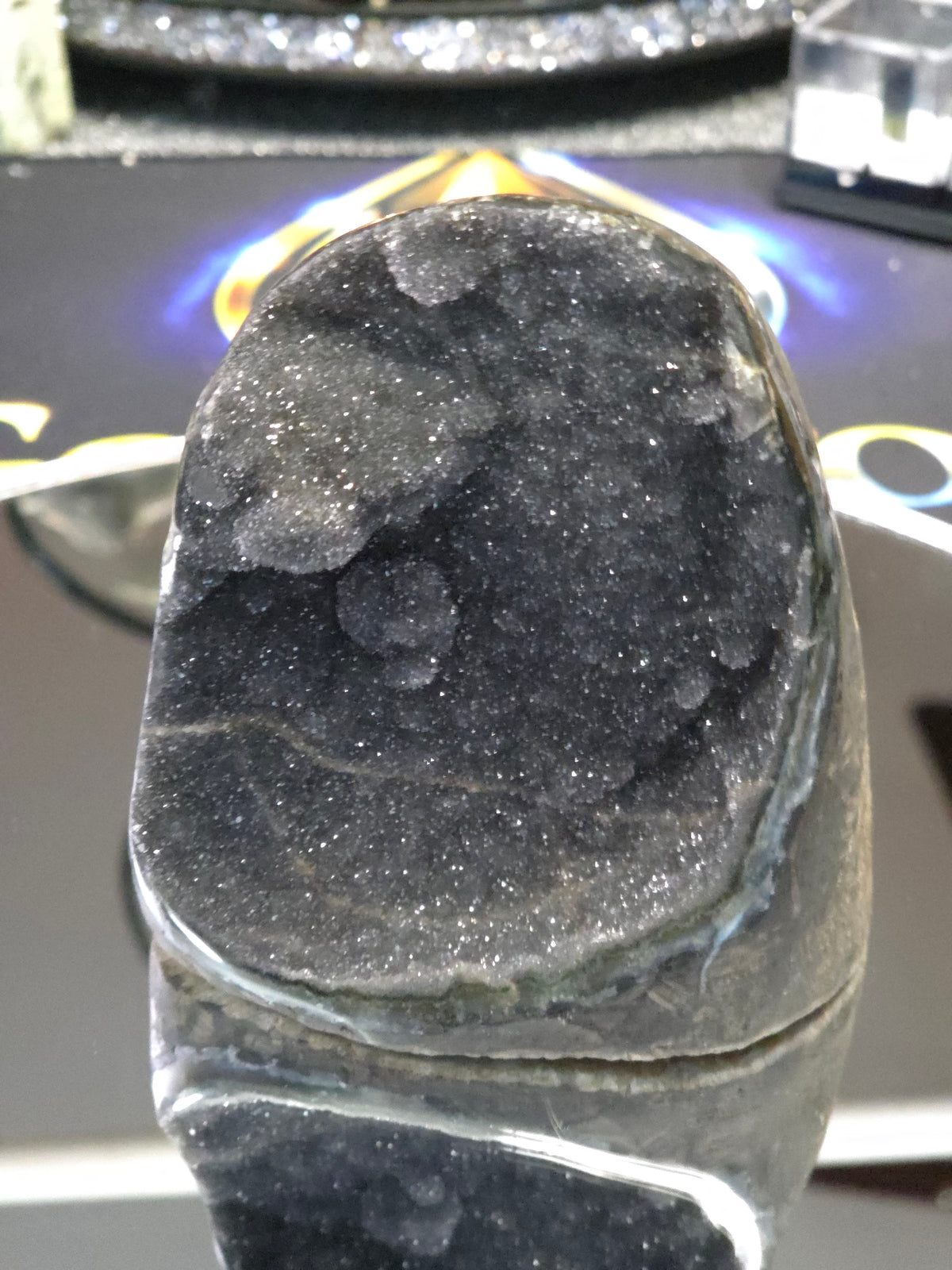 Uruguay Dark Rainbow Amethyst Mini Cathedral #11
