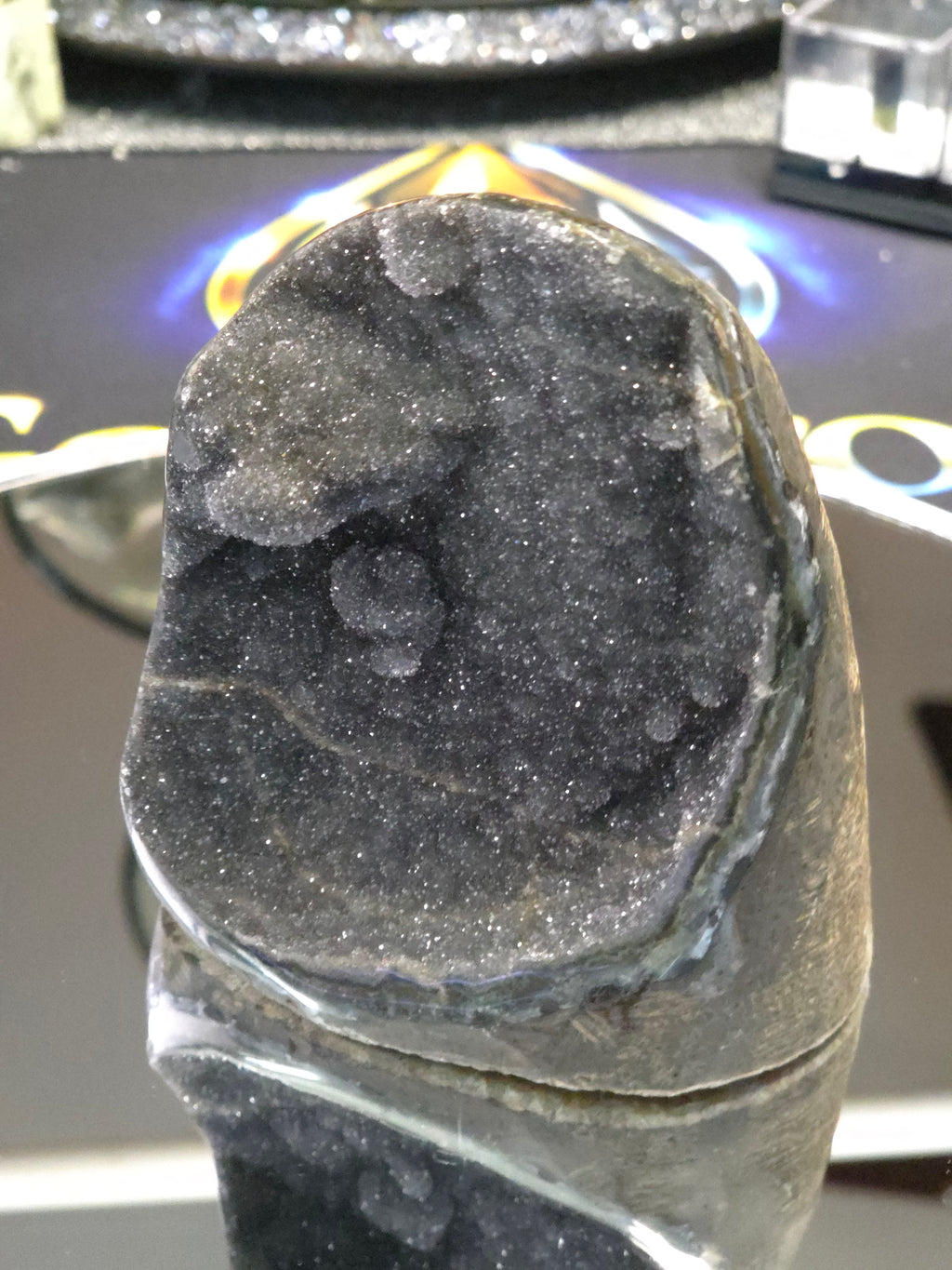Uruguay Dark Rainbow Amethyst Mini Cathedral #11