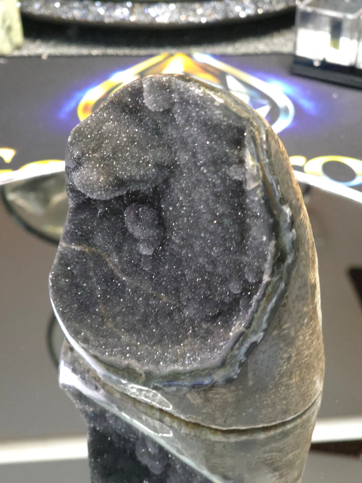 Uruguay Dark Rainbow Amethyst Mini Cathedral #11