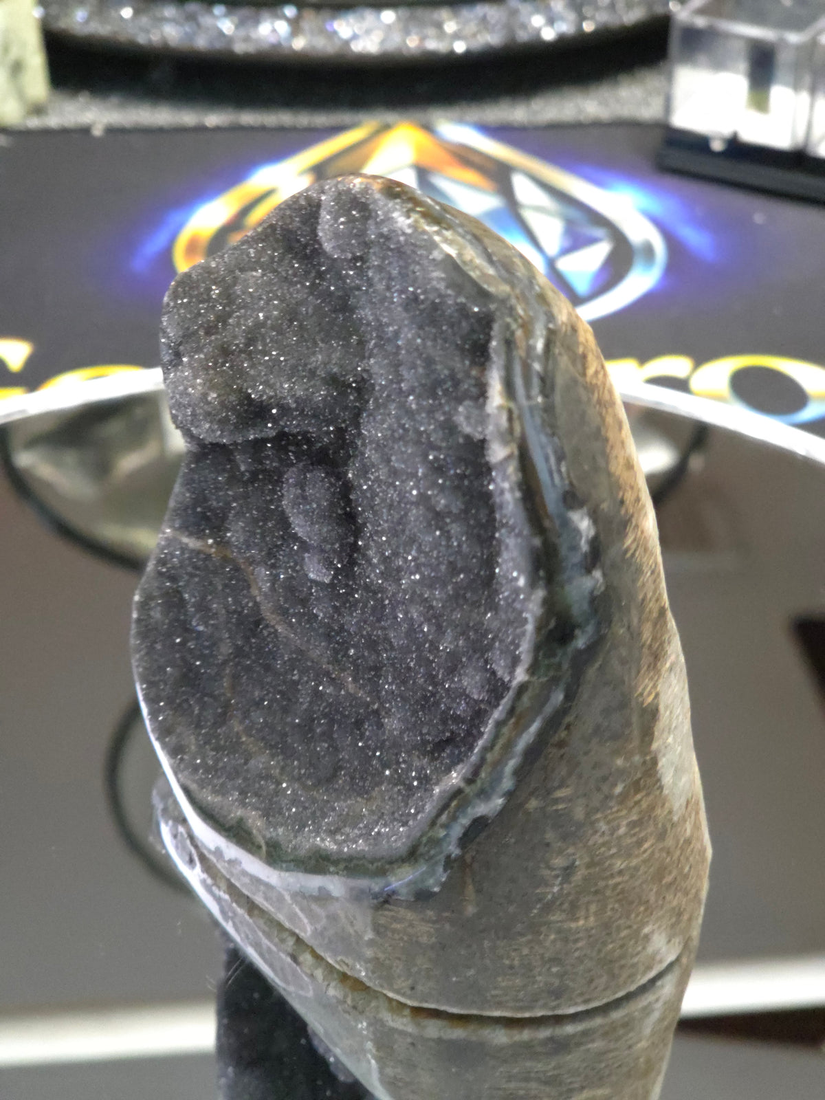 Uruguay Dark Rainbow Amethyst Mini Cathedral #11