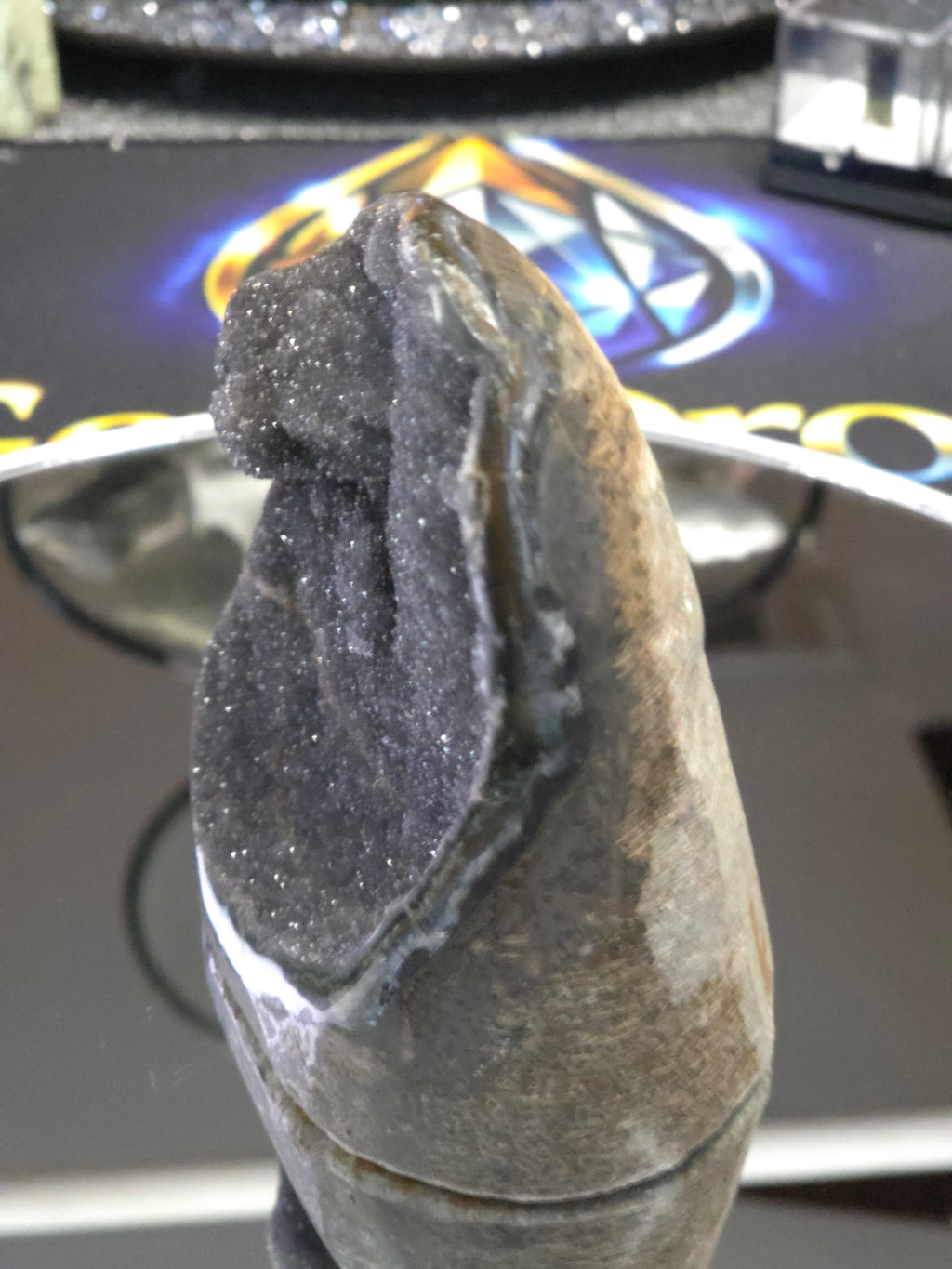 Uruguay Dark Rainbow Amethyst Mini Cathedral #11