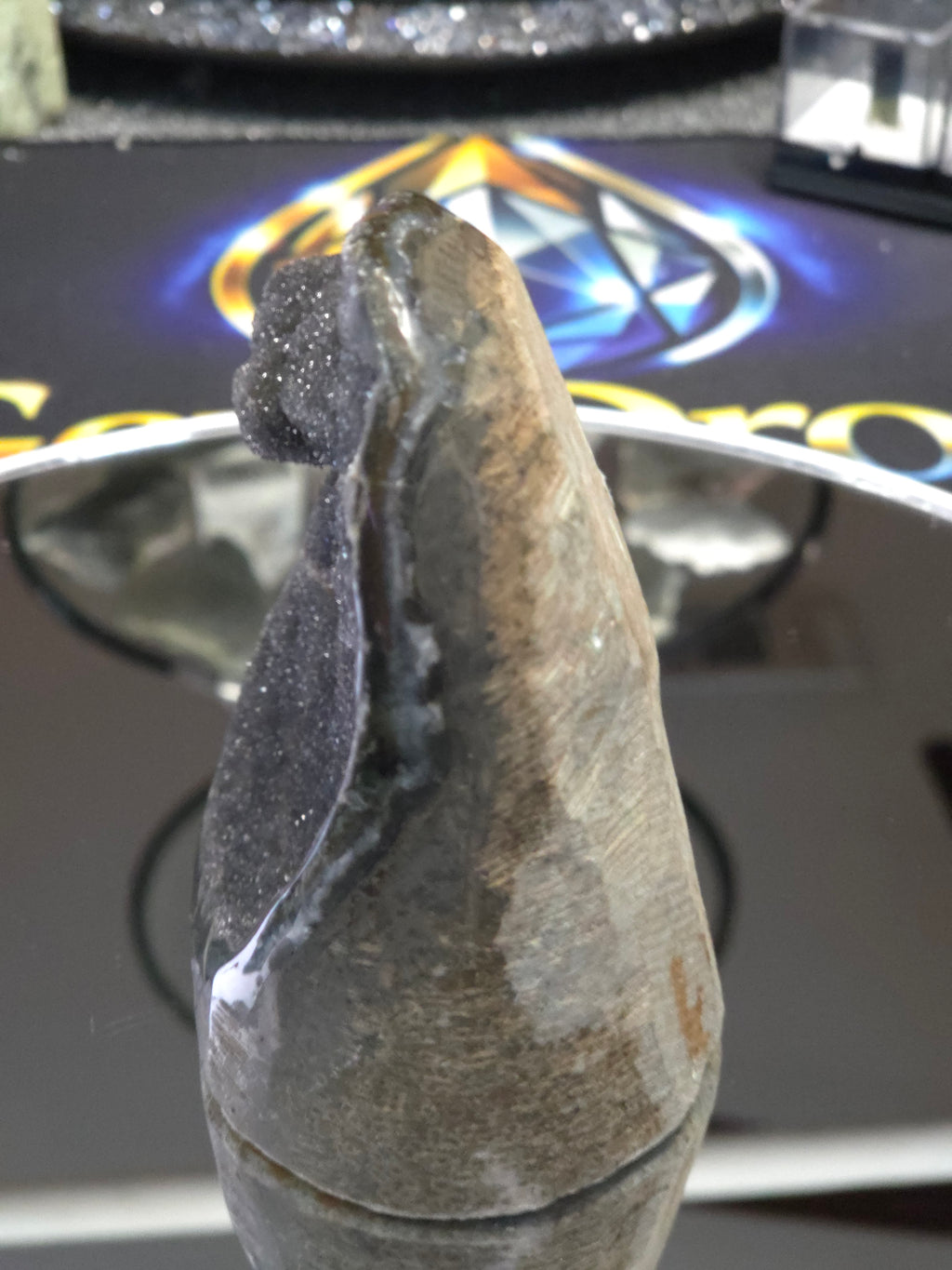 Uruguay Dark Rainbow Amethyst Mini Cathedral #11