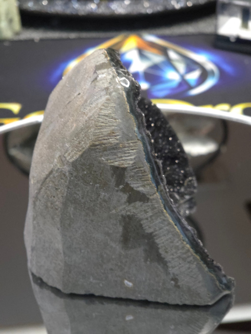 Uruguay Dark Rainbow Amethyst Mini Cathedral #12