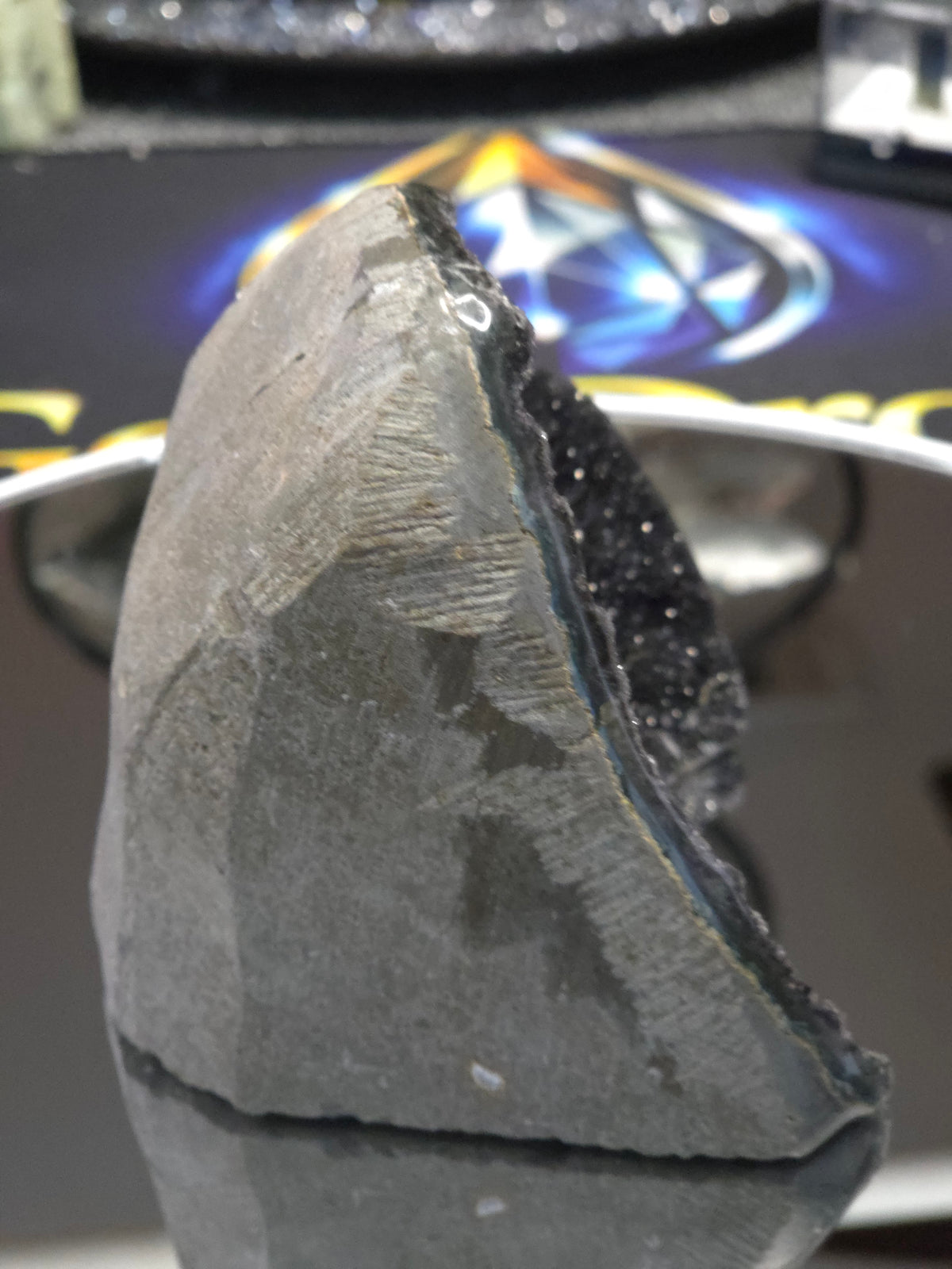 Uruguay Dark Rainbow Amethyst Mini Cathedral #12