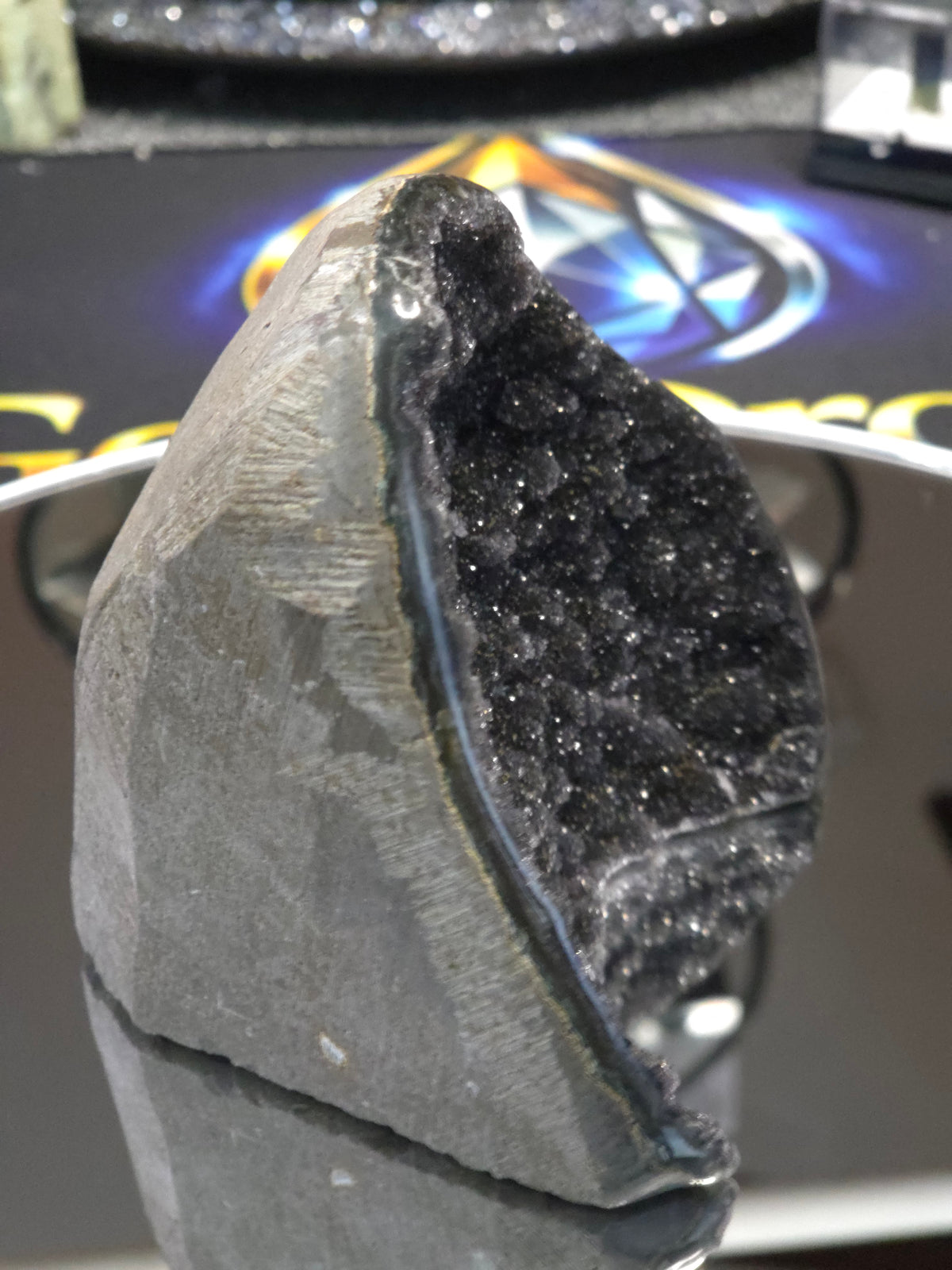 Uruguay Dark Rainbow Amethyst Mini Cathedral #12