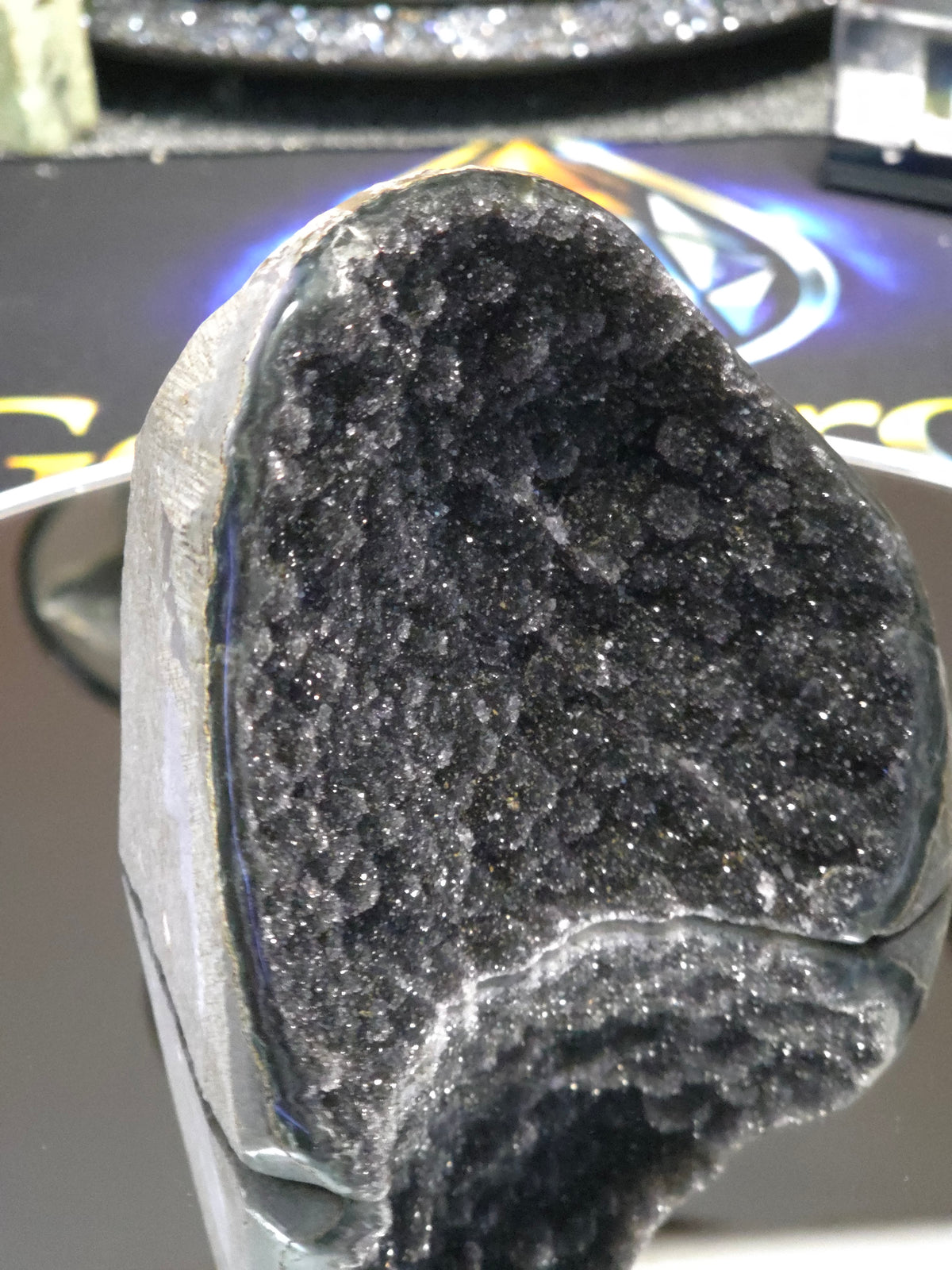 Uruguay Dark Rainbow Amethyst Mini Cathedral #12