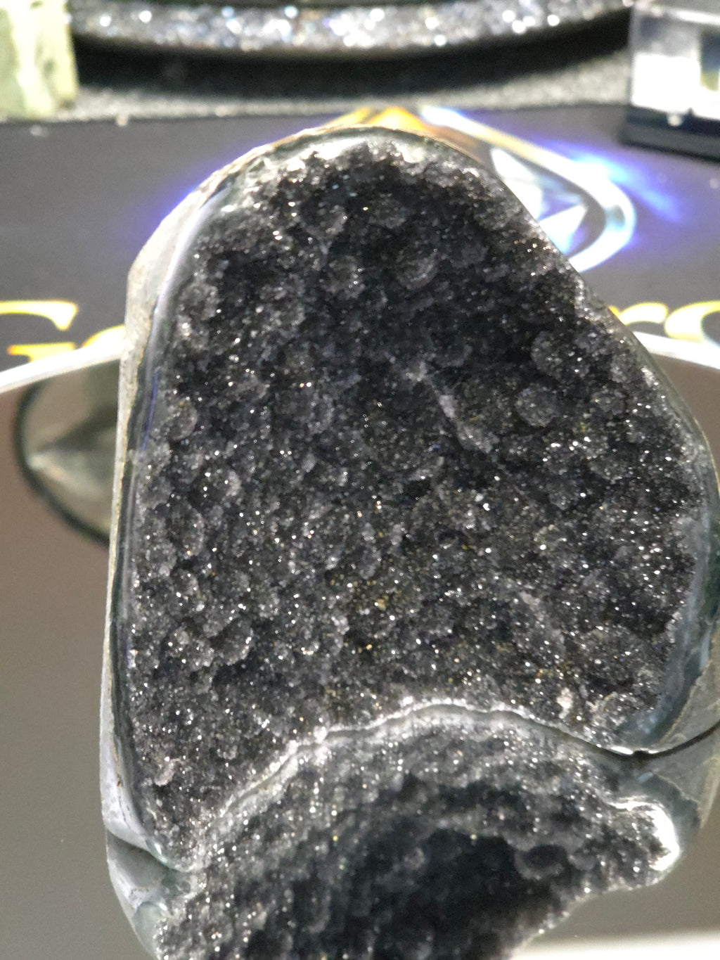 Uruguay Dark Rainbow Amethyst Mini Cathedral #12