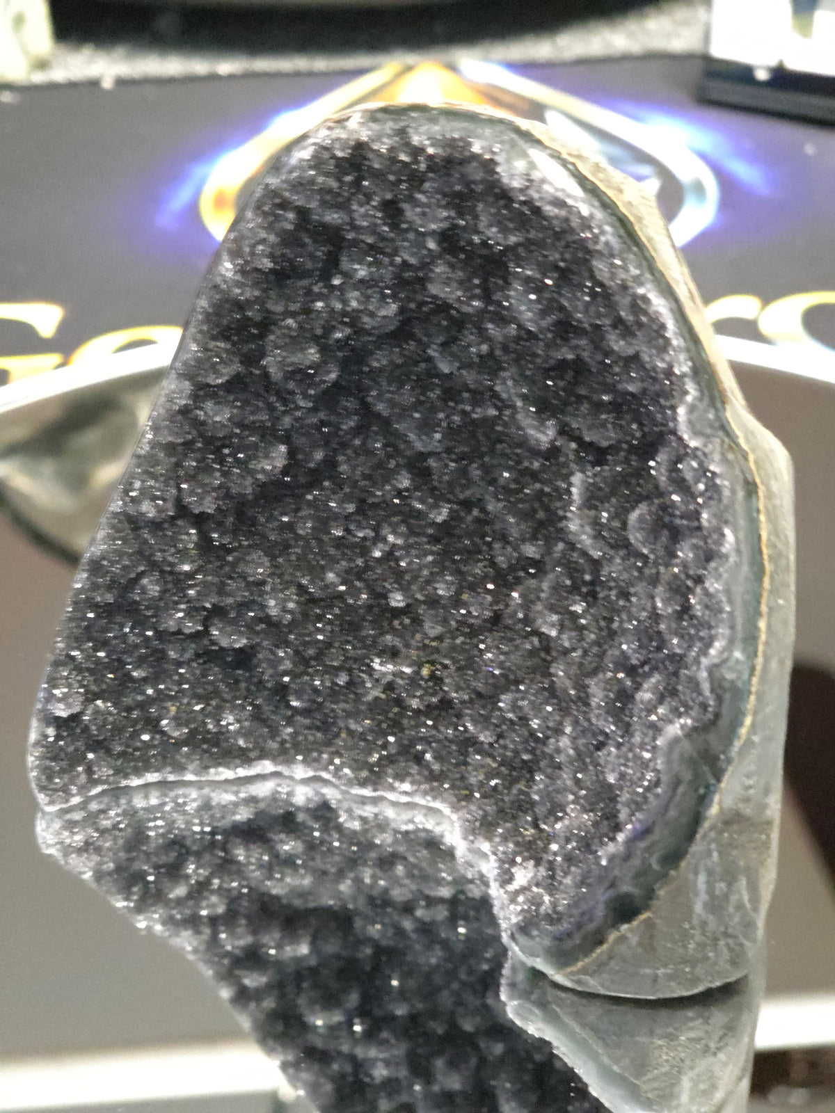 Uruguay Dark Rainbow Amethyst Mini Cathedral #12