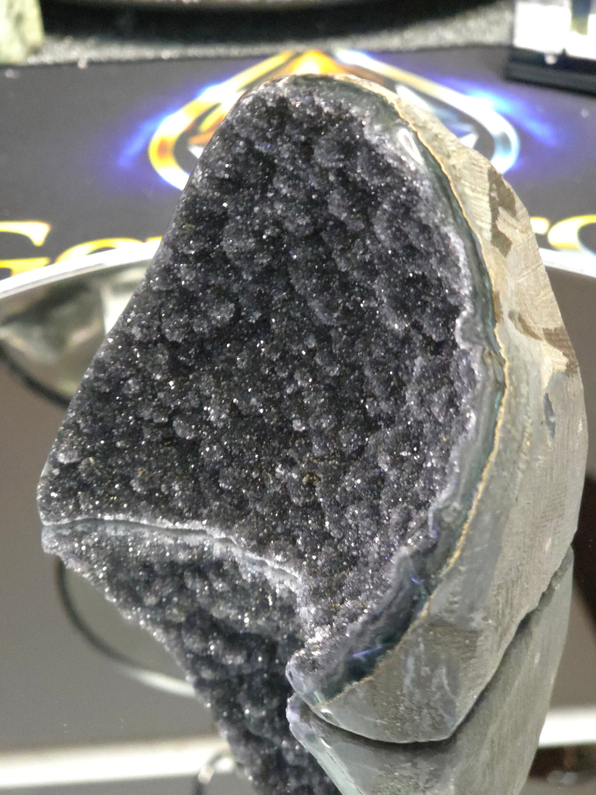 Uruguay Dark Rainbow Amethyst Mini Cathedral #12