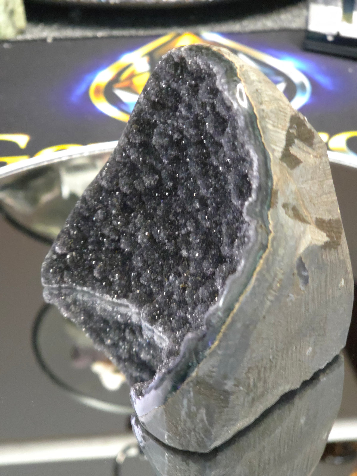 Uruguay Dark Rainbow Amethyst Mini Cathedral #12