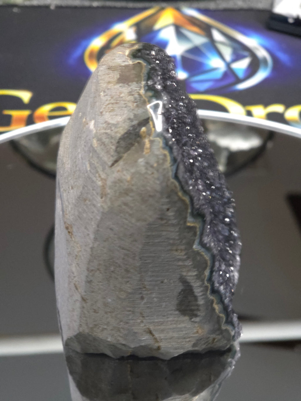 Uruguay Dark Rainbow Amethyst Mini Cathedral #13