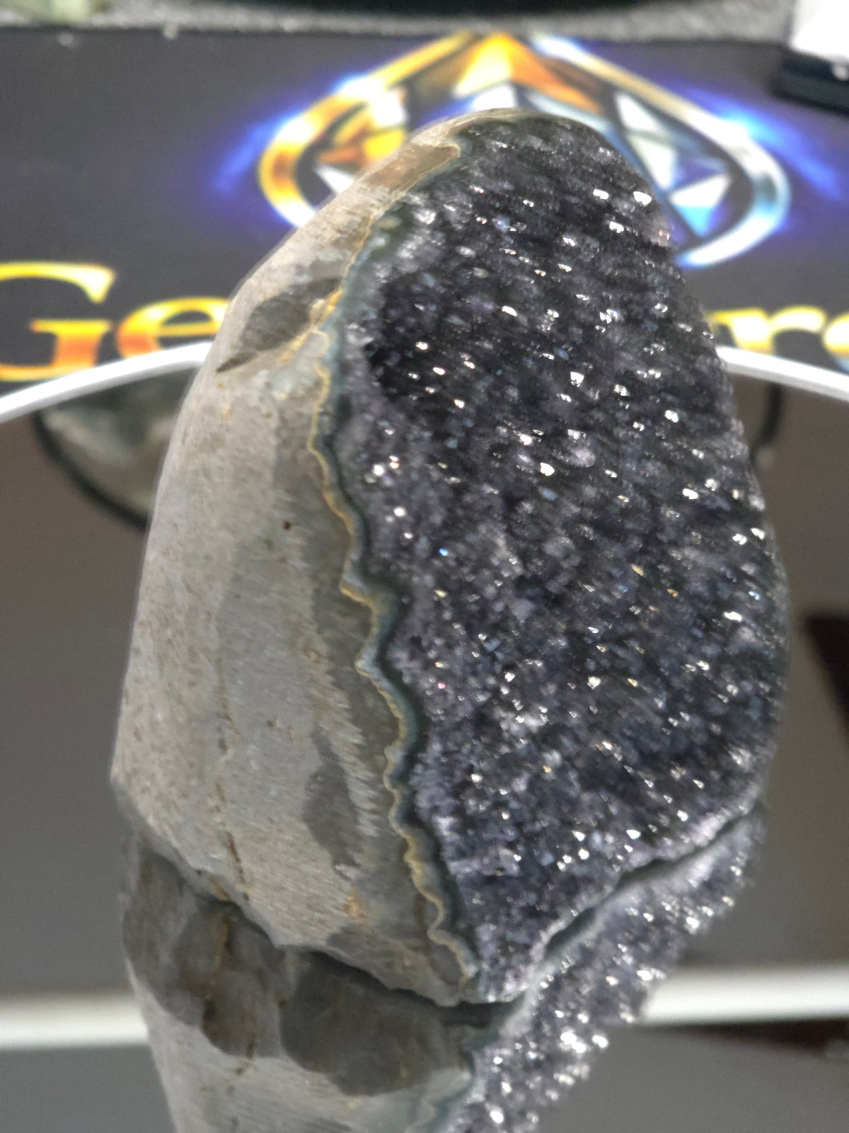 Uruguay Dark Rainbow Amethyst Mini Cathedral #13