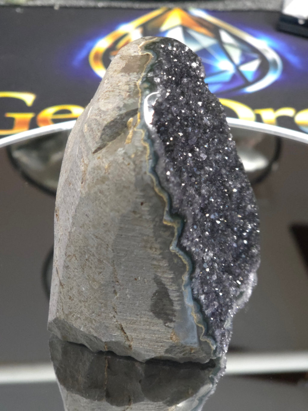 Uruguay Dark Rainbow Amethyst Mini Cathedral #13
