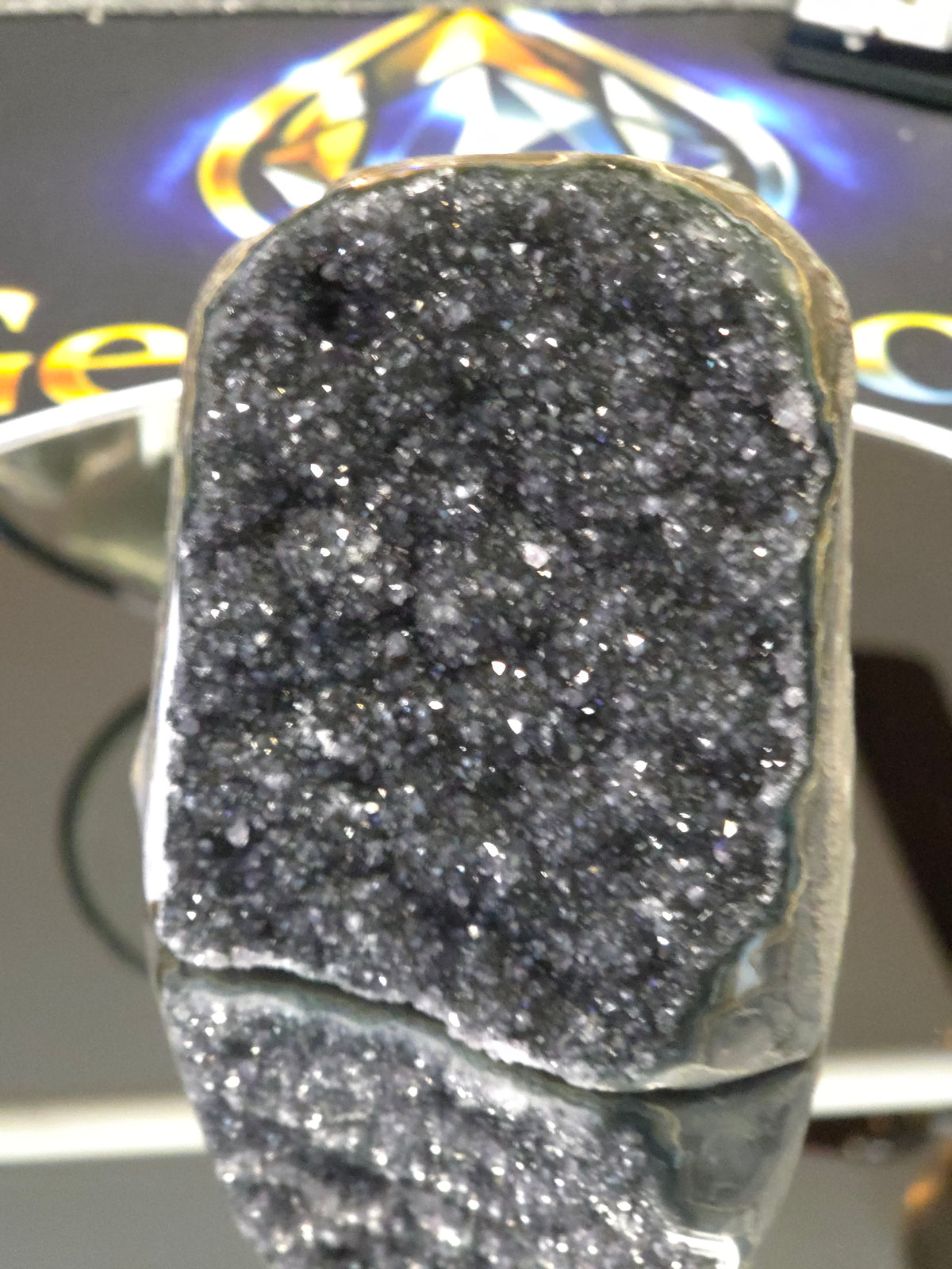 Uruguay Dark Rainbow Amethyst Mini Cathedral #13