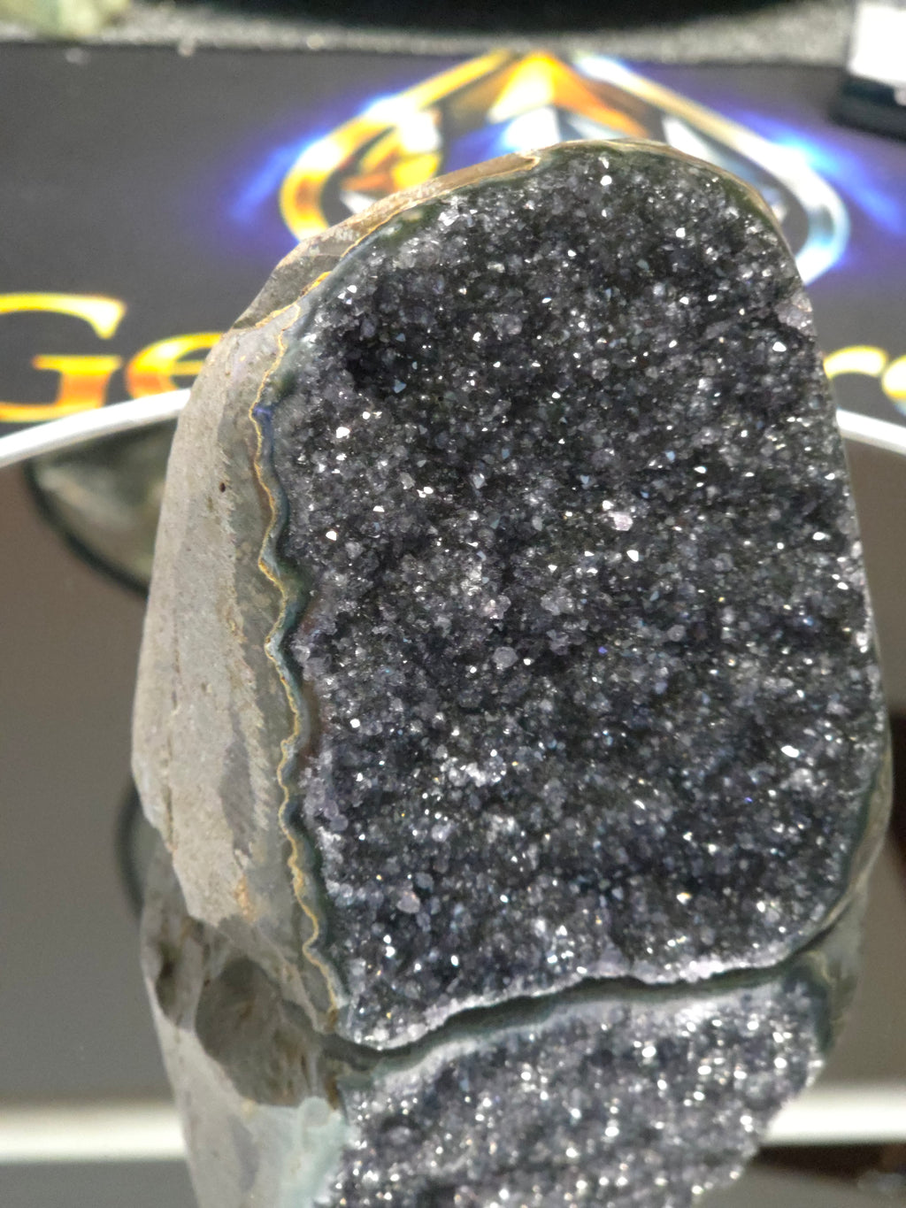Uruguay Dark Rainbow Amethyst Mini Cathedral #13