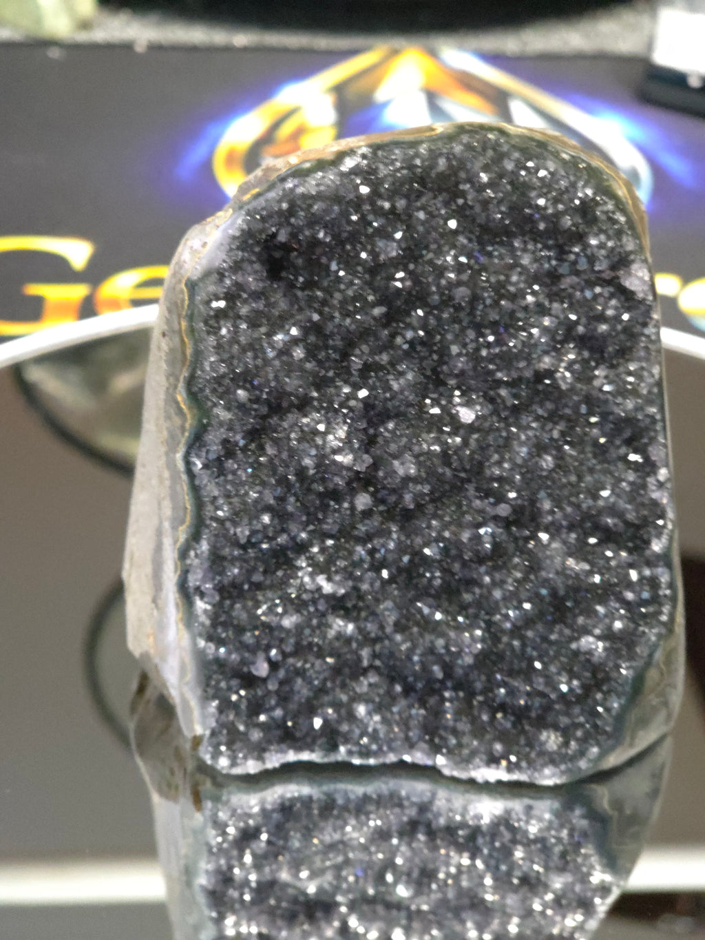 Uruguay Dark Rainbow Amethyst Mini Cathedral #13