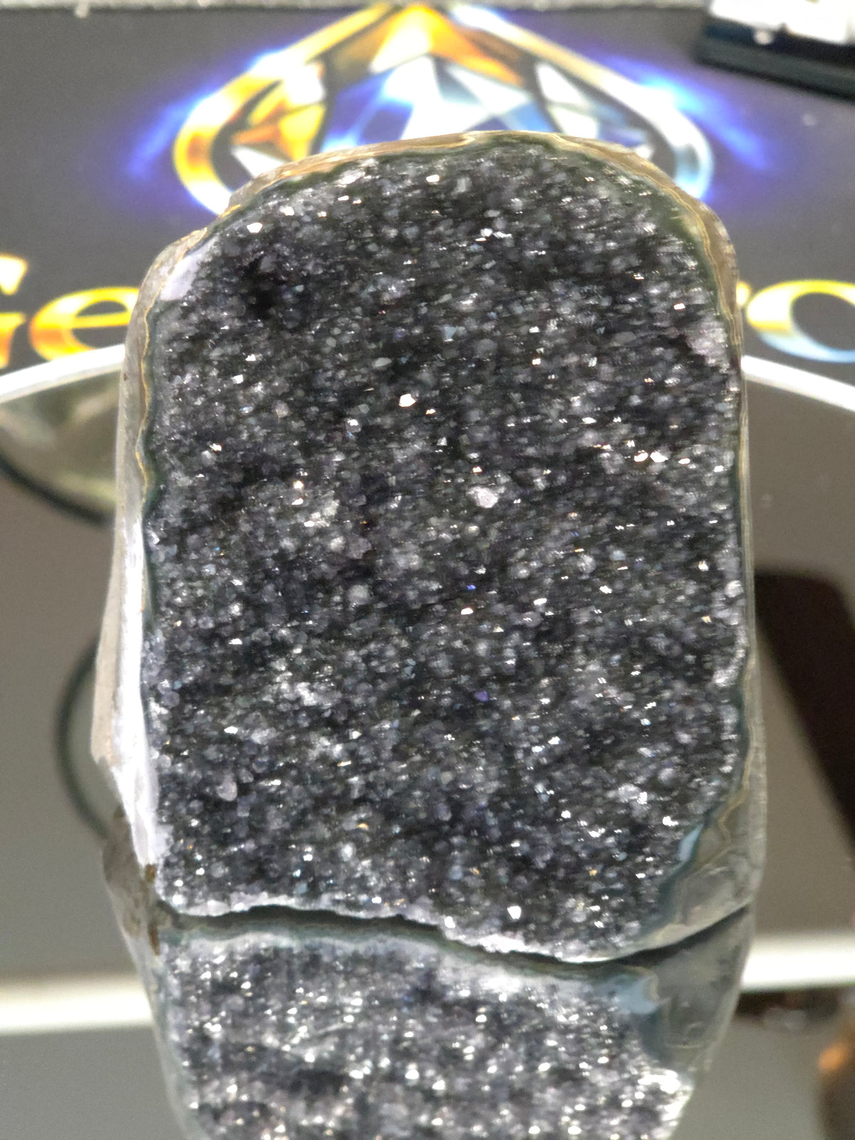 Uruguay Dark Rainbow Amethyst Mini Cathedral #13