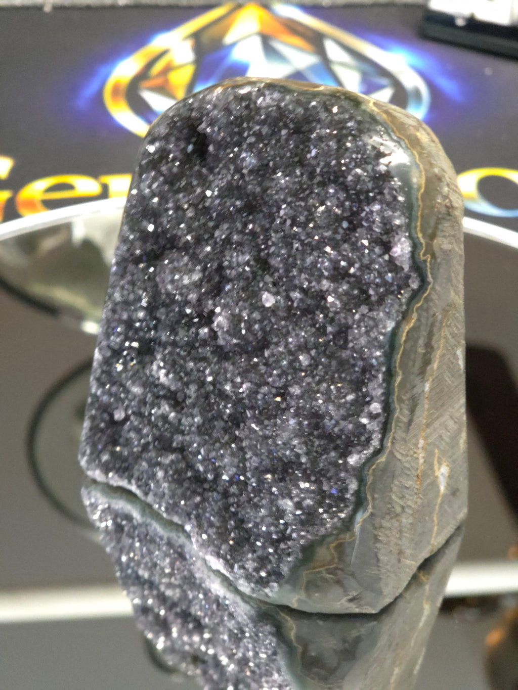 Uruguay Dark Rainbow Amethyst Mini Cathedral #13