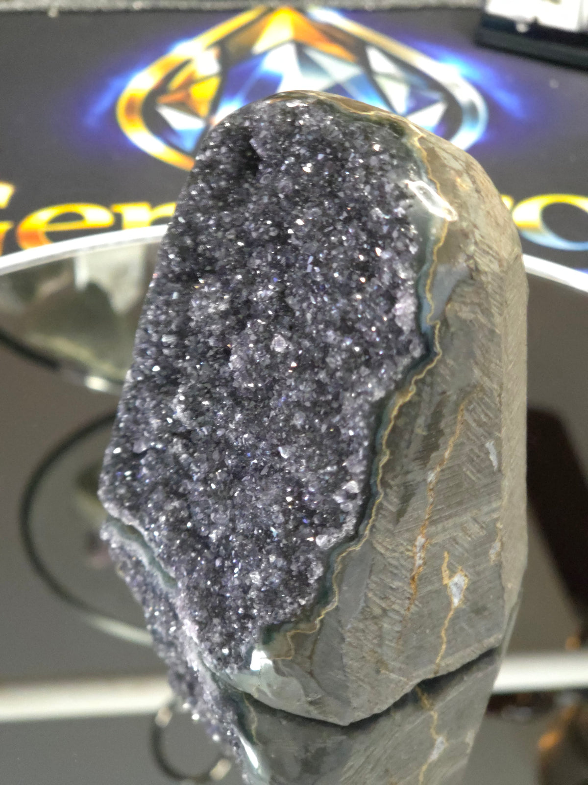 Uruguay Dark Rainbow Amethyst Mini Cathedral #13