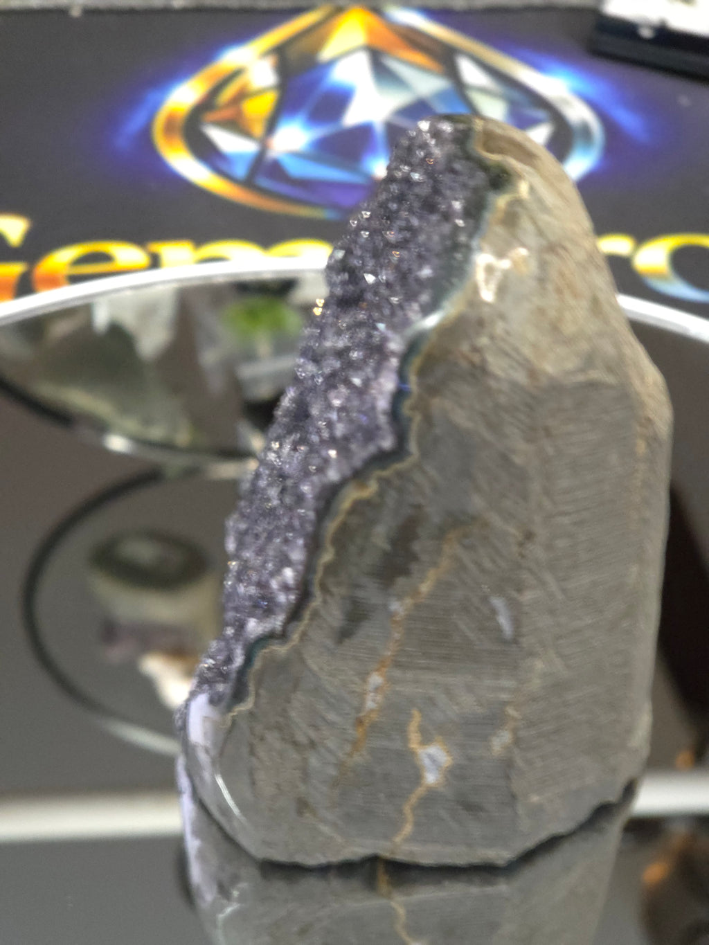 Uruguay Dark Rainbow Amethyst Mini Cathedral #13