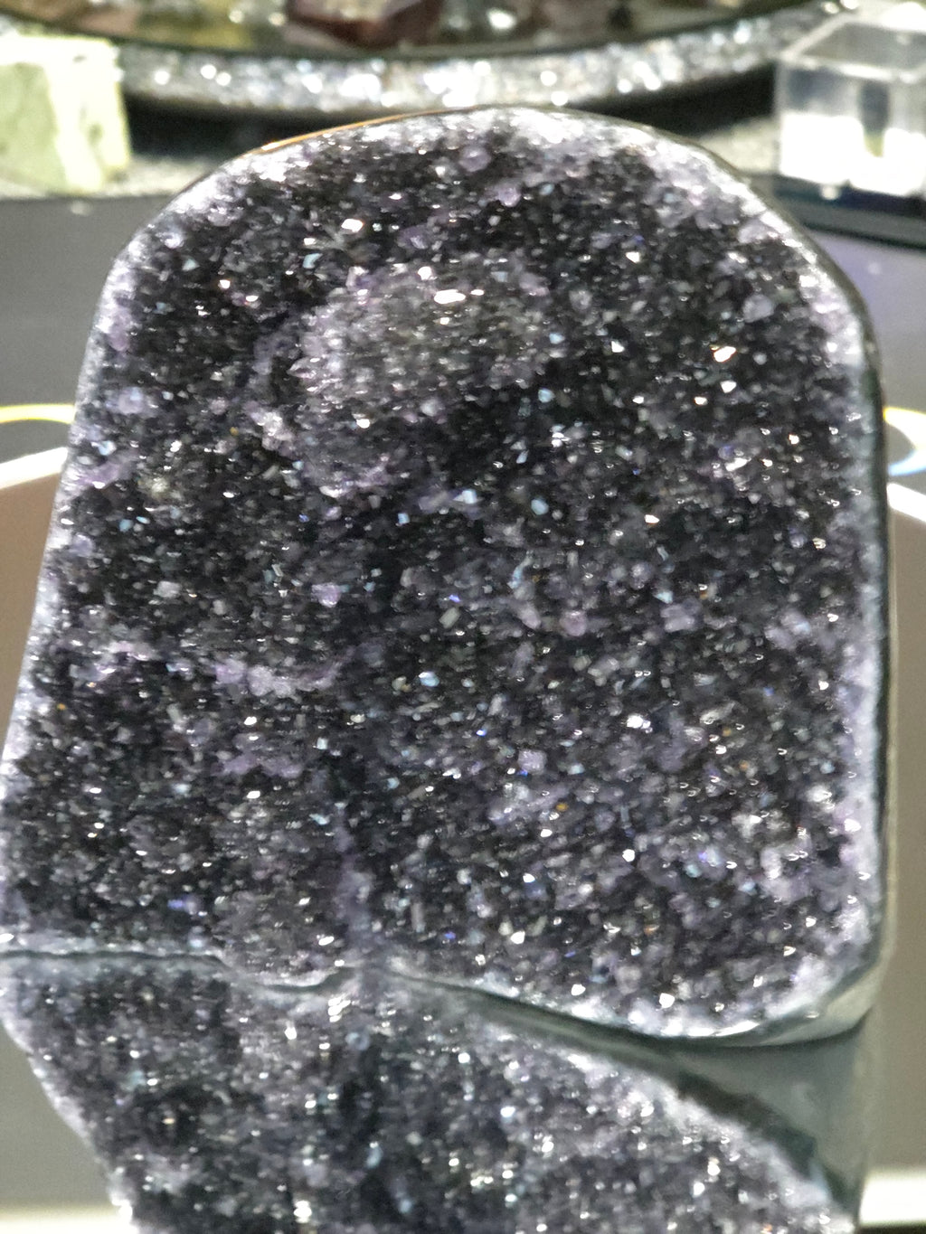Uruguay Dark Rainbow Amethyst Mini Cathedral #14