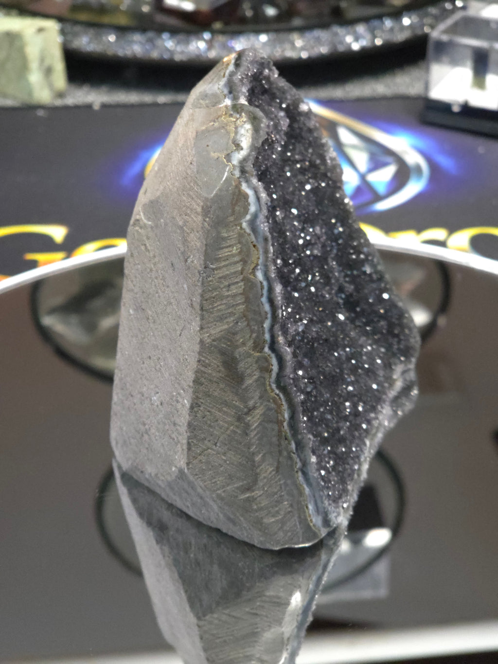 Uruguay Dark Rainbow Amethyst Mini Cathedral #14