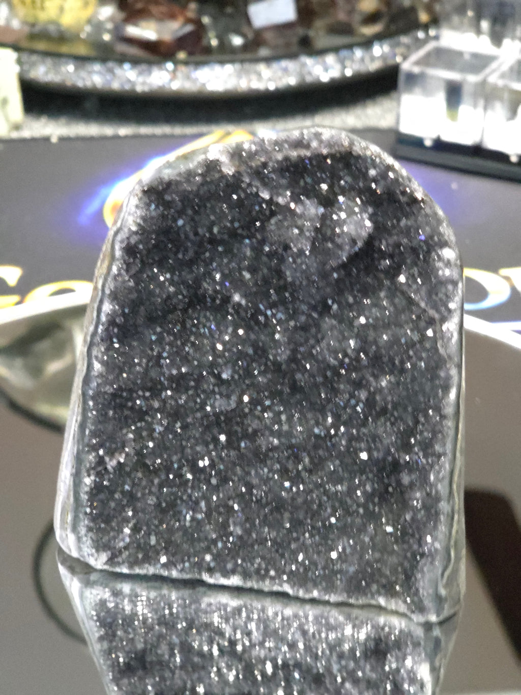 Uruguay Dark Rainbow Amethyst Mini Cathedral #14