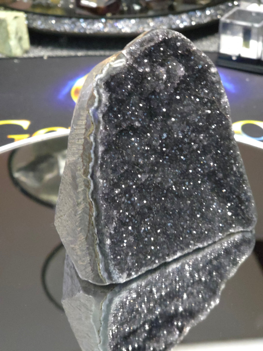Uruguay Dark Rainbow Amethyst Mini Cathedral #14