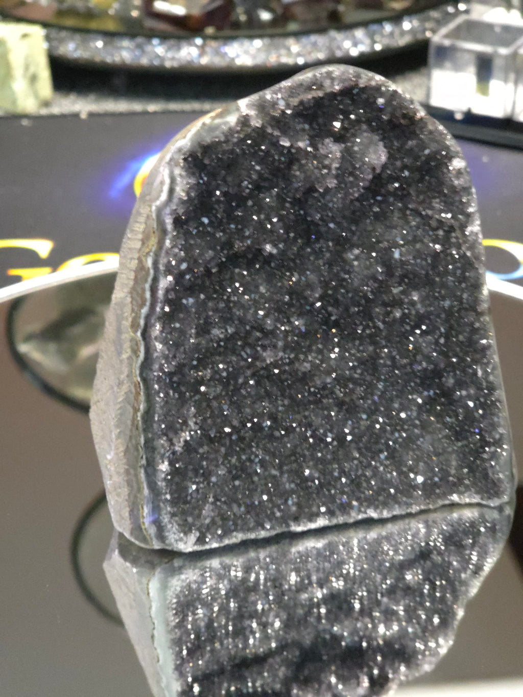 Uruguay Dark Rainbow Amethyst Mini Cathedral #14