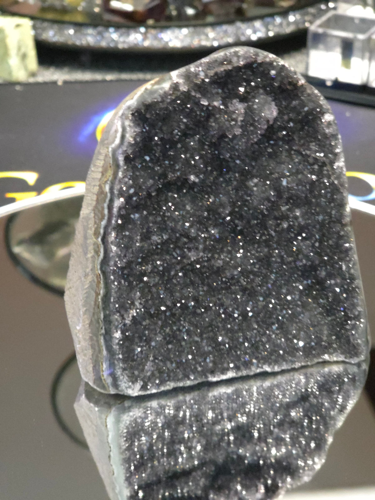 Uruguay Dark Rainbow Amethyst Mini Cathedral #14