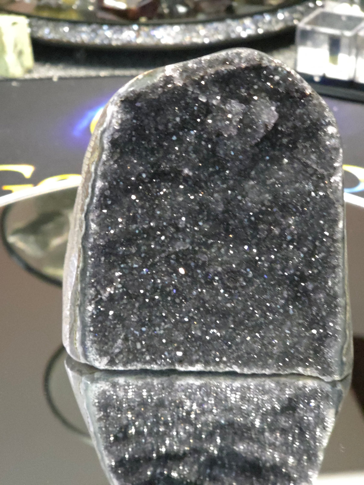 Uruguay Dark Rainbow Amethyst Mini Cathedral #14