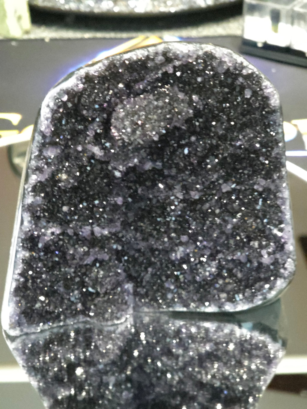 Uruguay Dark Rainbow Amethyst Mini Cathedral #14