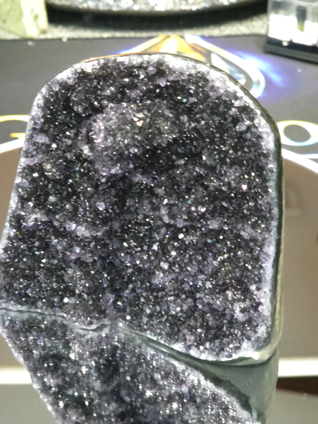 Uruguay Dark Rainbow Amethyst Mini Cathedral #14