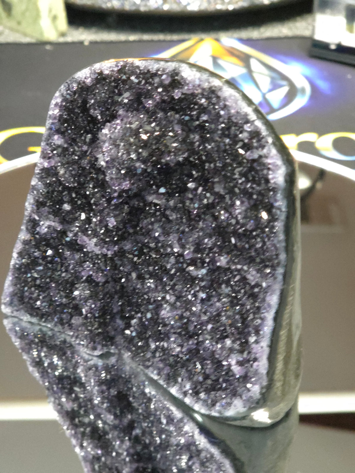Uruguay Dark Rainbow Amethyst Mini Cathedral #14