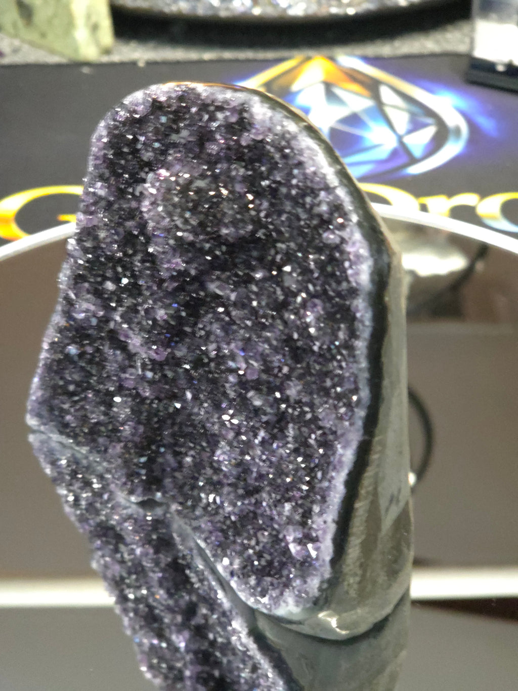 Uruguay Dark Rainbow Amethyst Mini Cathedral #14