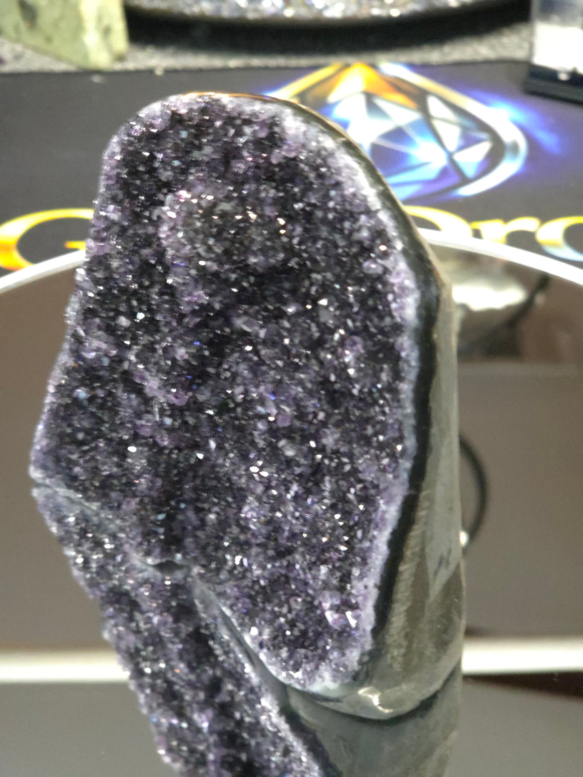 Uruguay Dark Rainbow Amethyst Mini Cathedral #14