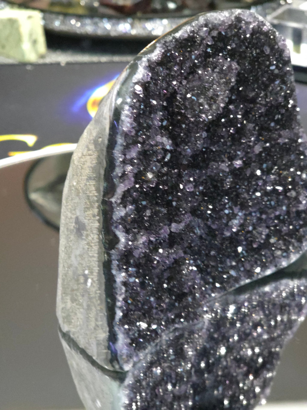 Uruguay Dark Rainbow Amethyst Mini Cathedral #14