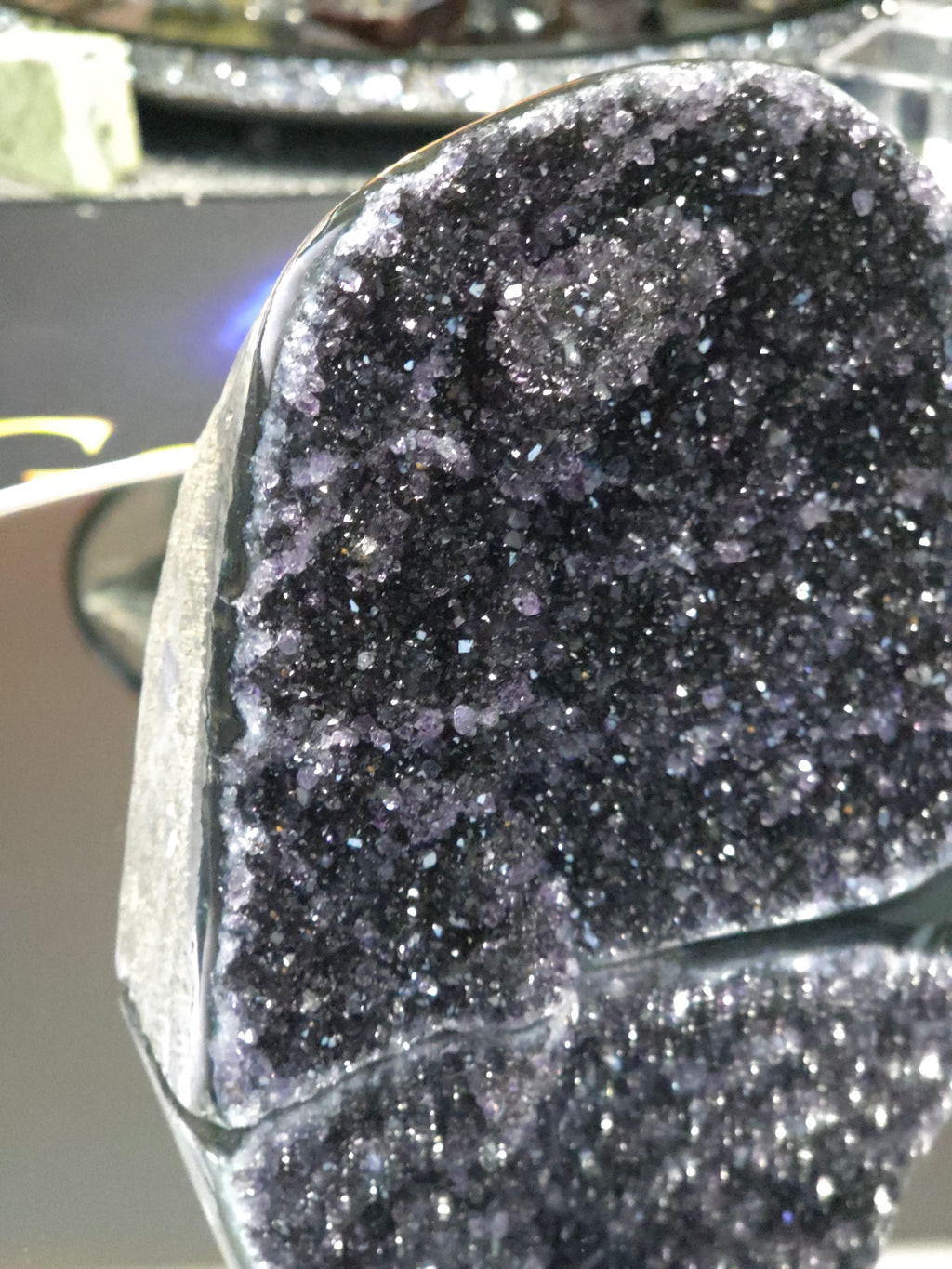 Uruguay Dark Rainbow Amethyst Mini Cathedral #14
