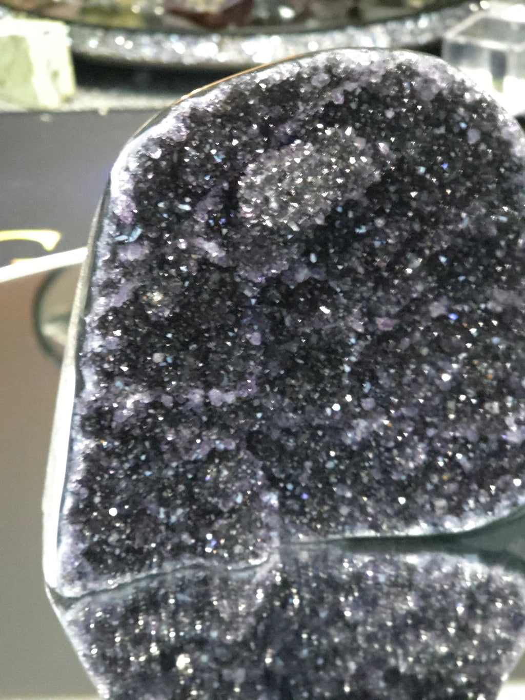 Uruguay Dark Rainbow Amethyst Mini Cathedral #14