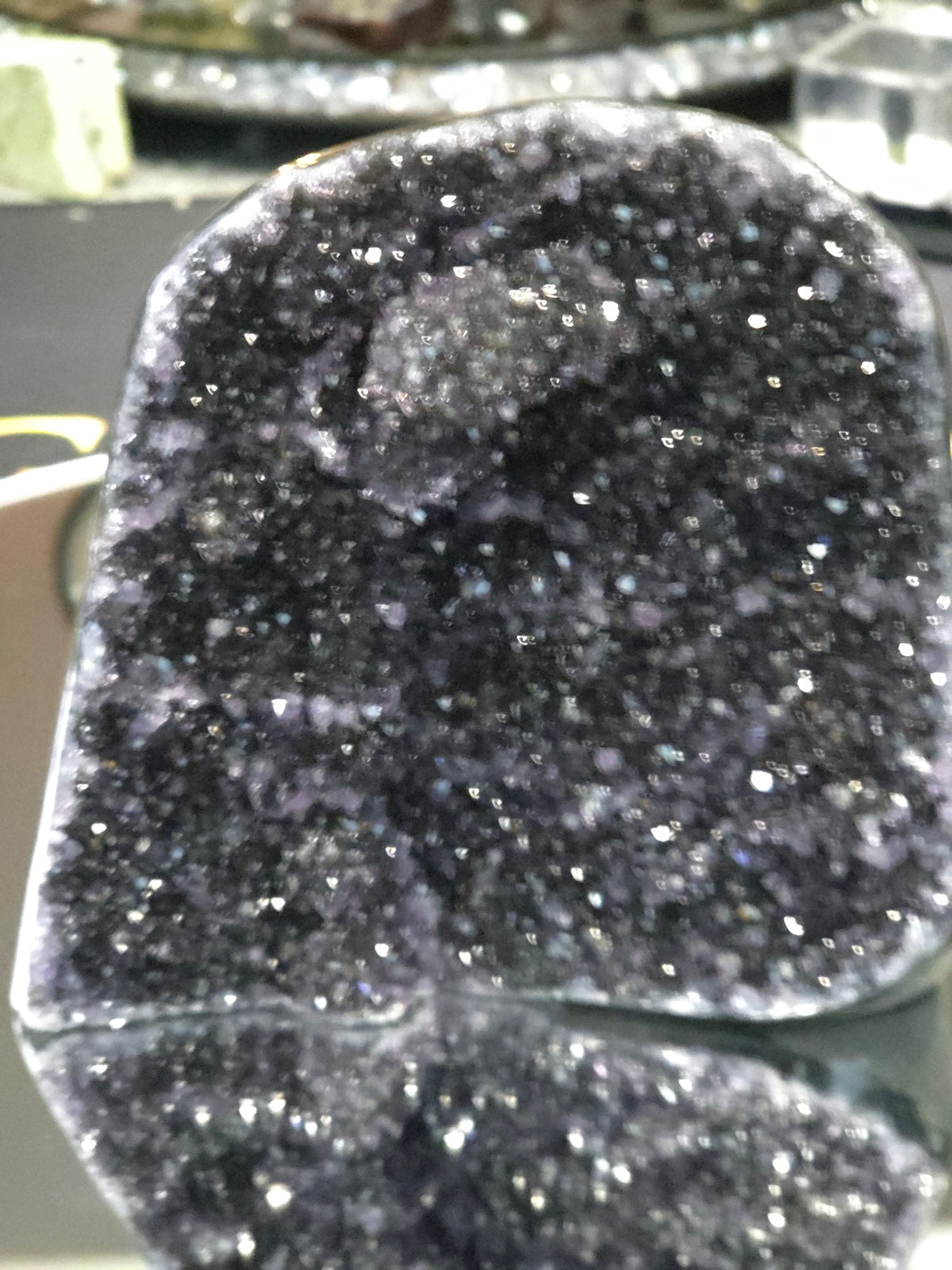 Uruguay Dark Rainbow Amethyst Mini Cathedral #14